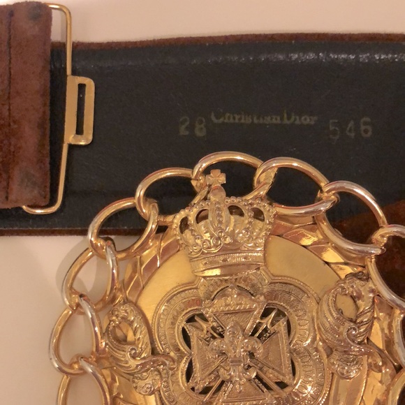 Vintage Dior Suede Belt - Picture 7 of 7